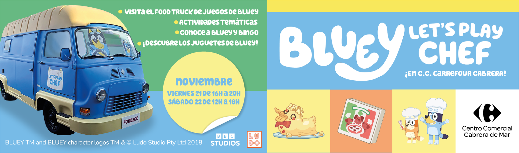 Evento infantil Bluey y Bingo - Food Truck