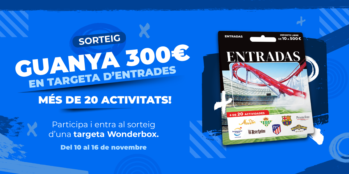 Campaña gana una tarjeta Wonderbox